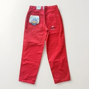 South Pole Jeans Mens 36x33 Red Special Collection Deadstock Pants 90s Hip Hop